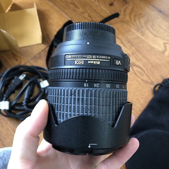 Nikon D90 Kit 18-105mm f/3.5-5.6G ED VR Lens Original Box - Picture 7 of 12